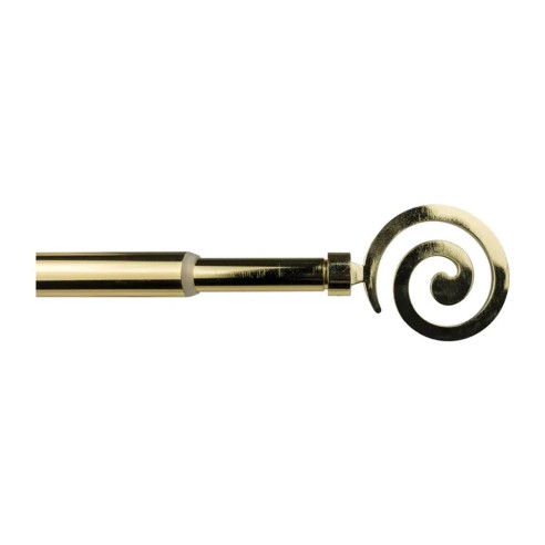 Kit bastone per tenda estensibile oro Spirale 70/120 cm Mini Ø 12 mm Errebi