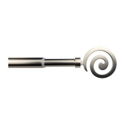 Kit bastone per tenda estensibile nickel Spirale 70/120 cm Mini Ø 12 mm Errebi