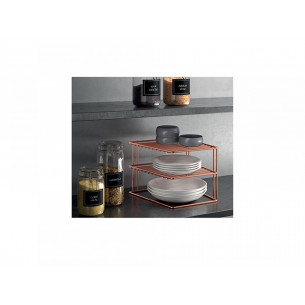 Mensola-angolare-salvaspazio-Metaltex-Palio-Copper-rame 2