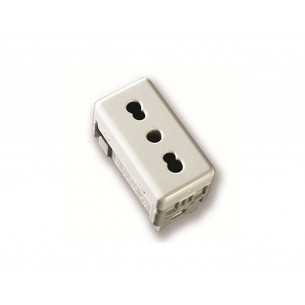 Presa-Bivalente-2P-T-16A-Electraline-Gewiss