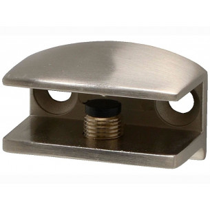 Reggimensola-Duraline-Glassclip-quadrato-nichel-spazzolato-2pz 2