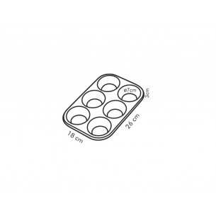 Teglia-6-muffins-Tescoma-Delicia-623220 2