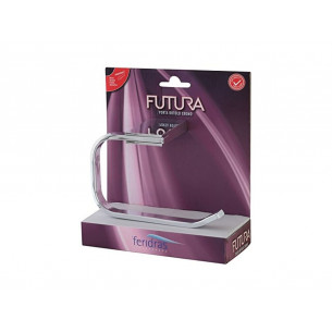 Porta-rotolo-carta-igienica-Feridras-acciaio-cromato-Futura 2