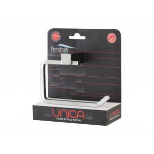 Porta-rotolo-carta-igienica-Feridras-acciaio-cromato-Unica 2