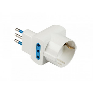 Adattatore-salvaspazio-pluristandard-schuko-spina-10A