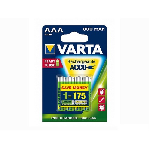 Batterie-ricaricabili-AAA-NiMH-12V-800-mAh-4pz