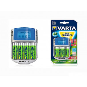 Carica-Batterie-con-4-AA-NiMH-2600-mAh