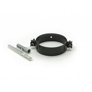 Collare-a-muro-inox-verniciato-nero-con-tassello