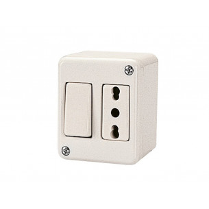 Deviatore-unipolare-10A-presa-bivalente-10-16A-Basic