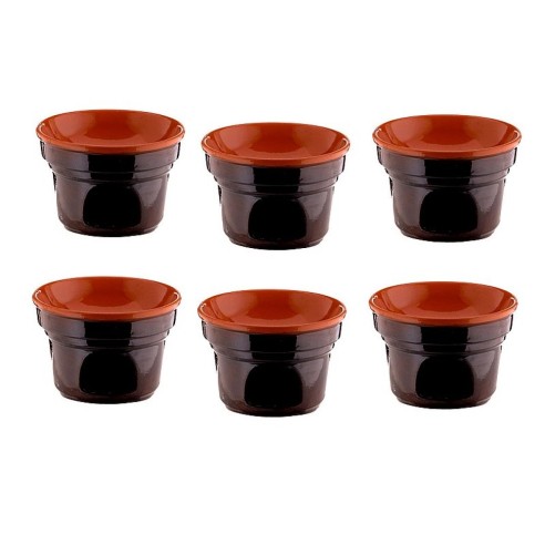 Fornellino-bagna-cauda-ceramica-Coli-Brunella-diam-14cm-6pz