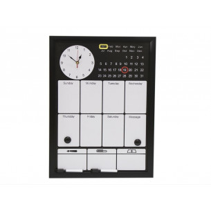 Lavagna-magnetica-settimanale-con-orologio-e-planner-nero