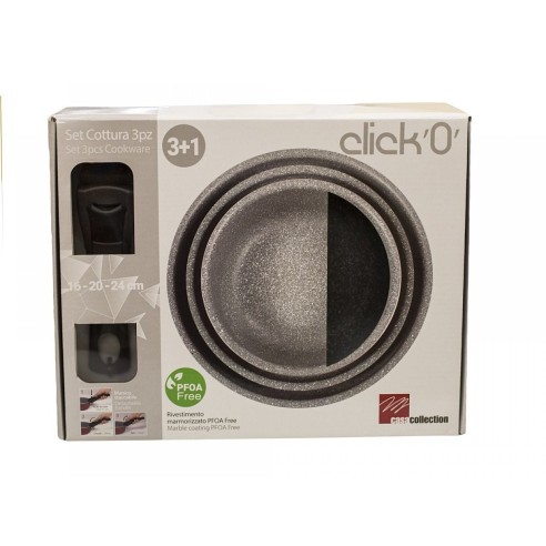 Set-padelle-Click'0'-3+1-antiaderente-casa-collection