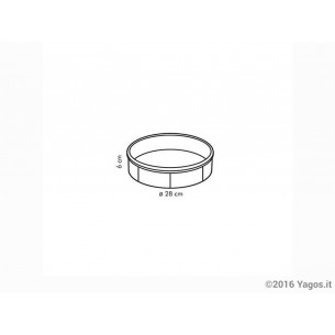 Stampo-torta-tonda-silicone-Tescoma-Delicia-diam-28cm-629236 2