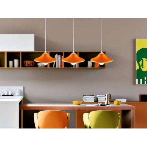 lampadario-sospensione-lella-arancione