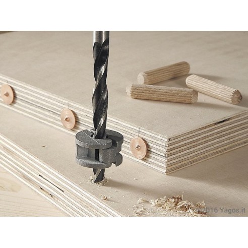 Set spinatura con spine centraggio punta trapano Wolfcraft spine centraggio