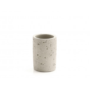 Gedy Ginevra bicchiere portaspazzolini cemento grigio