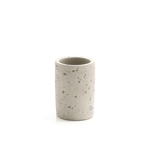 Gedy Ginevra bicchiere portaspazzolini cemento grigio