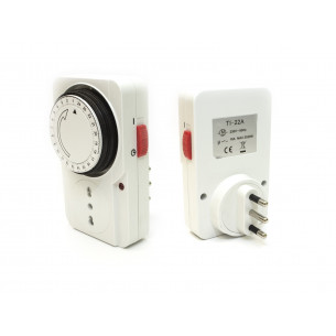 Timer-programmatore-giornaliero-presa -bipasso-16A