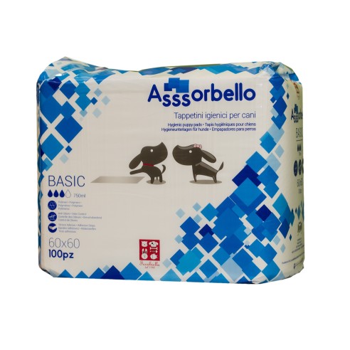 Tappetini-igienici-cane-Assorbello-Basic-60x60cm100-traverse