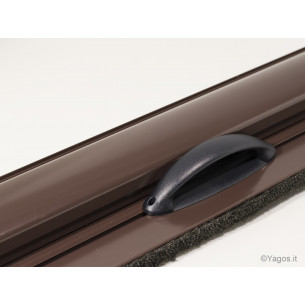 Zanzariera a rullo verticale marrone per finestra 80 x H170cm 2